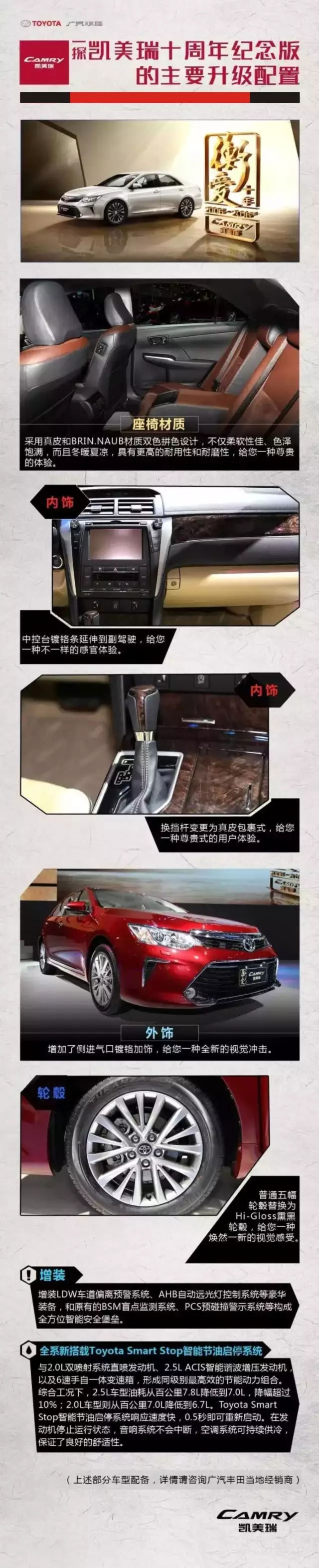 全新凱美瑞十周年紀(jì)念版榮耀上市,現(xiàn)接受預(yù)定！